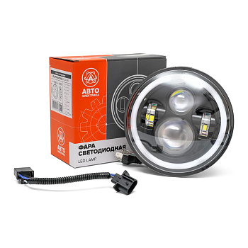 Фара LED, для МТЗ, ВАЗ, ГАЗ, УАЗ, для КамАЗ, 9-30 В, 4 LED (ДХО, поворотник) АЕ