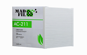 Фильтр салонный MADFIL АС-211 Фильтр салонный MADFIL АС-211