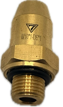 Фитинг латунный наружная M10x1мм D 6x1мм, (H1.M10x1 D6x1)