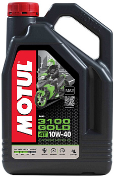 MOTUL 3100 4T GOLD 10w40  4 л (масло моторное) 113543/113193
