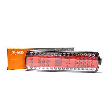 Фонарь задний, для КамАЗ, МАЗ, лев., LED, с бок. разьемом СПГ6Р, 24 В АЕ