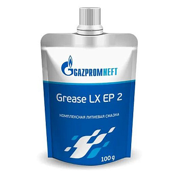 GAZPROMNEFT Смазка Grease LX EP2  100гр (дой-пак) СИНЯЯ