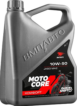 ВМП Моторное масло MOTO CORE КОМФОРТ 4Т 10w50 SL МА2 4л мин 9342